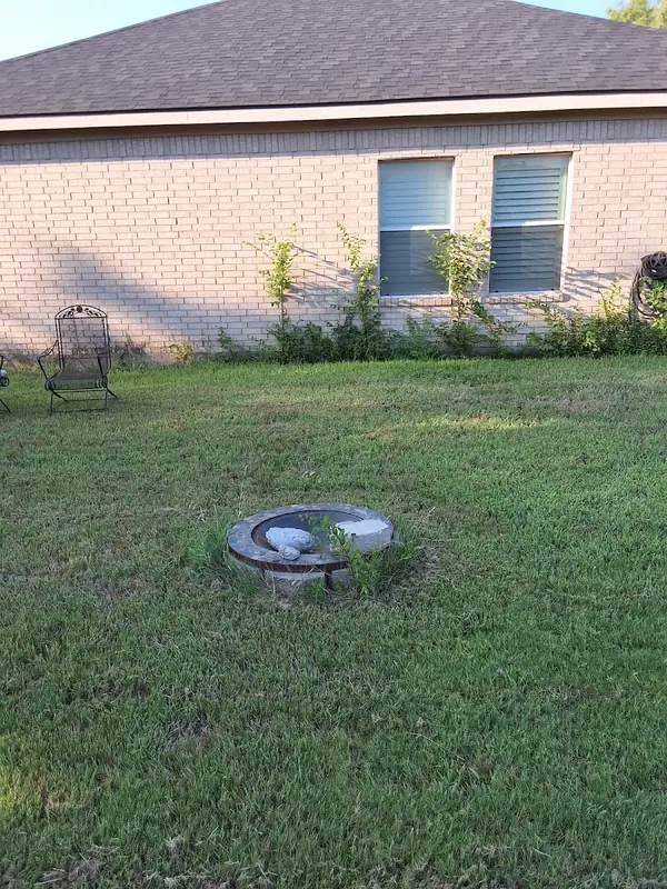 Freshly cleared lawn after a full property cleanup